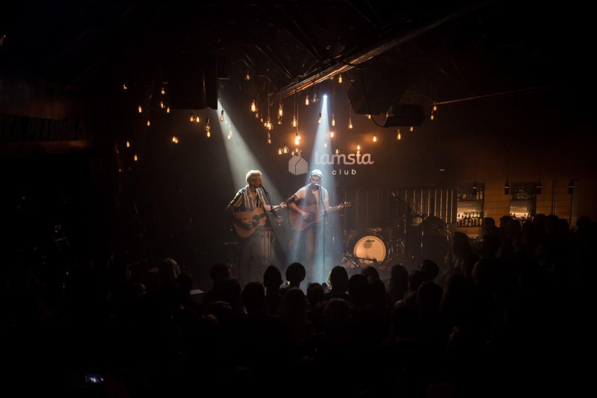 Concert at a music club in Vilnius