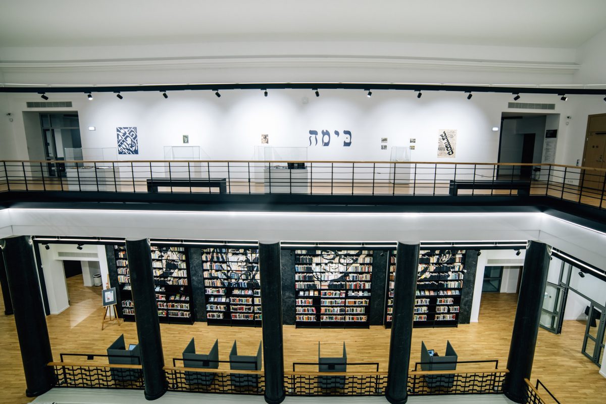 Interior of a library in Vilnius