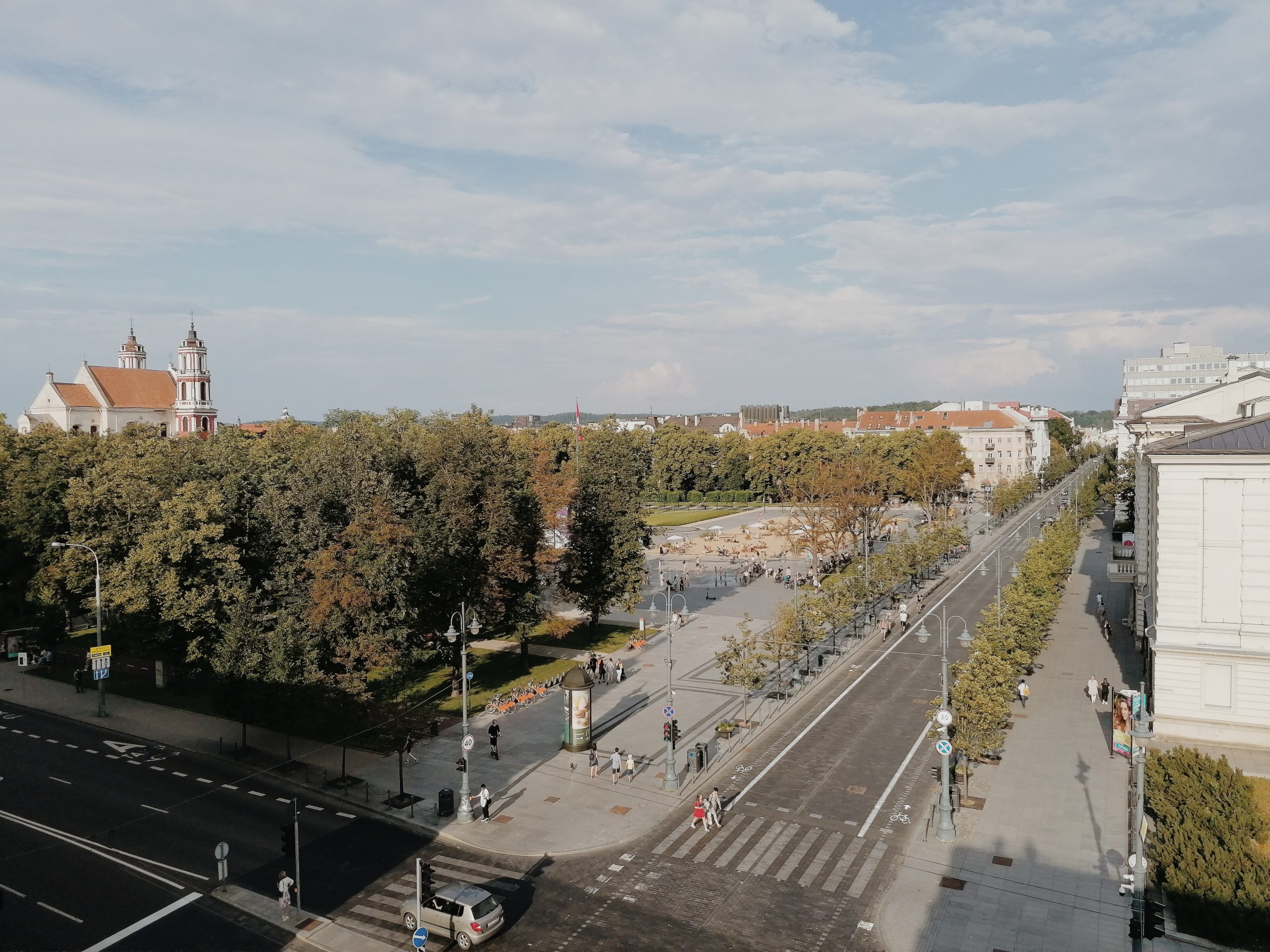 Vilnius overview. lukiskiu square